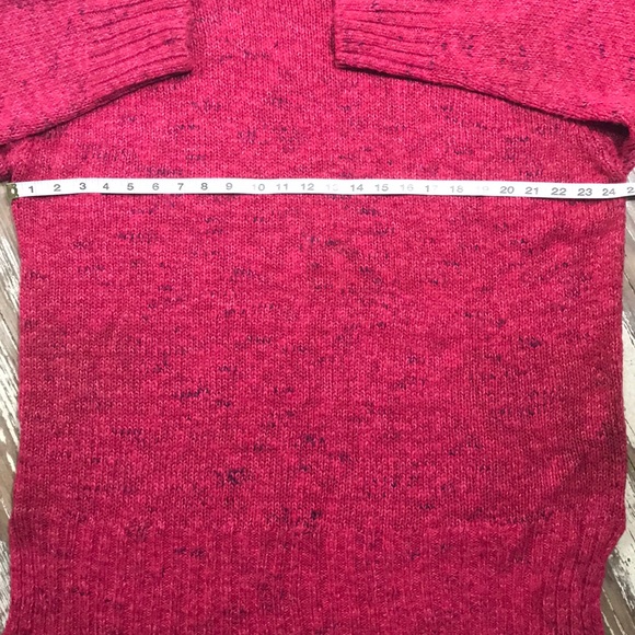 VINTAGE long oversized mock turtleneck sweater 1x - Picture 5 of 8